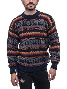 Cozy Alpaca Wool Pullover Sweater for Men | Soft Crewneck Knit for Fall & Winter